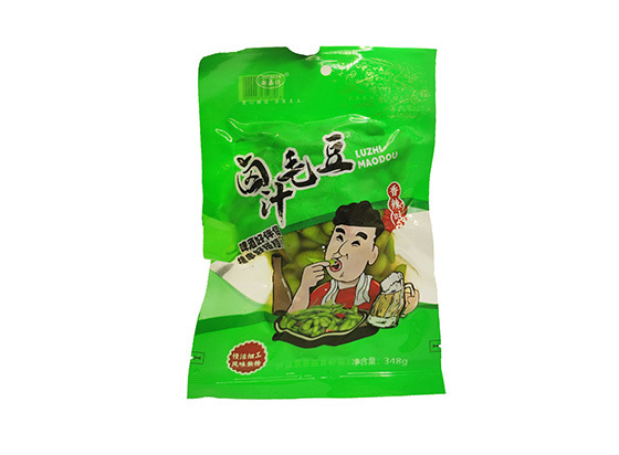 浙黄金城集团卤汁毛豆香辣味348g
